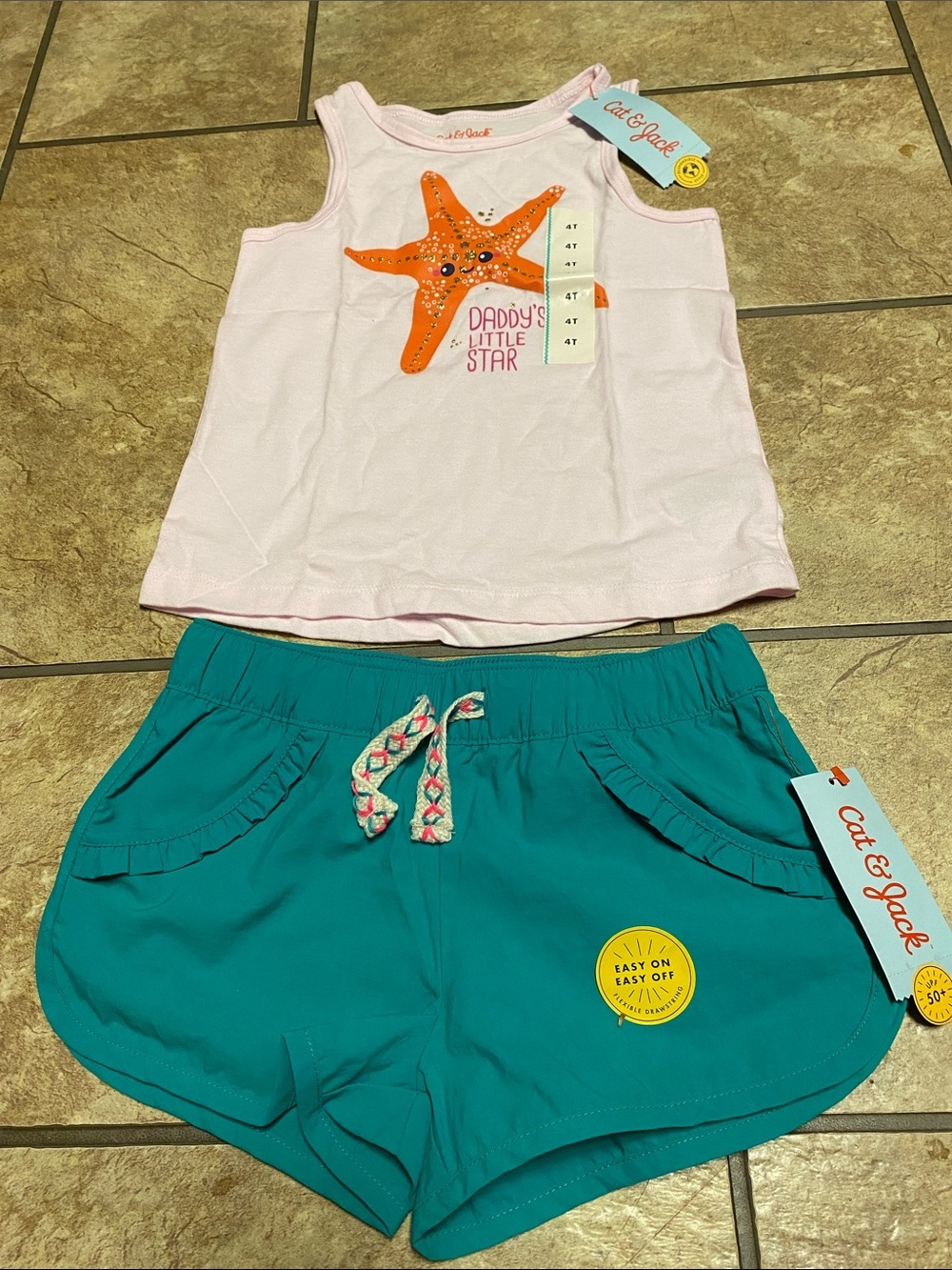 2/$20. Girl’s Cat & Jack 4T Bundle Summer Vacation Beach Resortwear